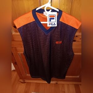 Fila Authentic Sleeveless Mesh Tank Top XL New